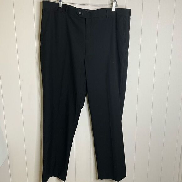 Stafford Performance Men's 42x32 Regular Fit Ankle Dress Pants Comfort Grey - Picture 5 of 14